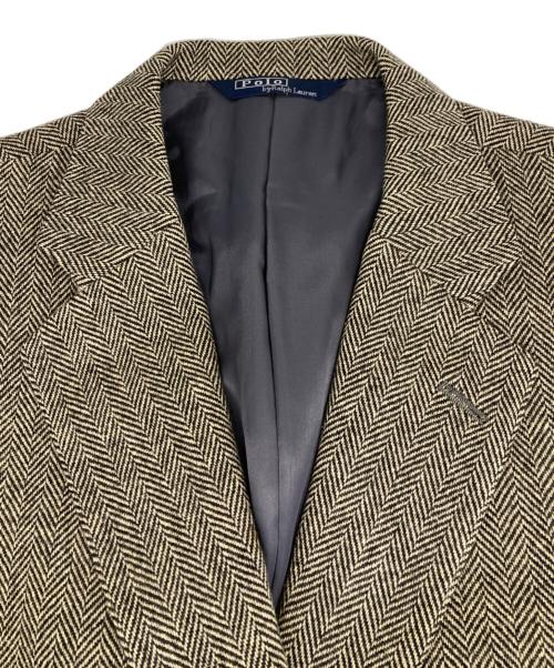 POLO RALPH LAUREN（ポロ・ラルフローレン）POLO RALPH LAUREN (ポロ・ラルフローレン) ウールテーラードジャケット ベージュ サイズ:T180の古着・服飾アイテム