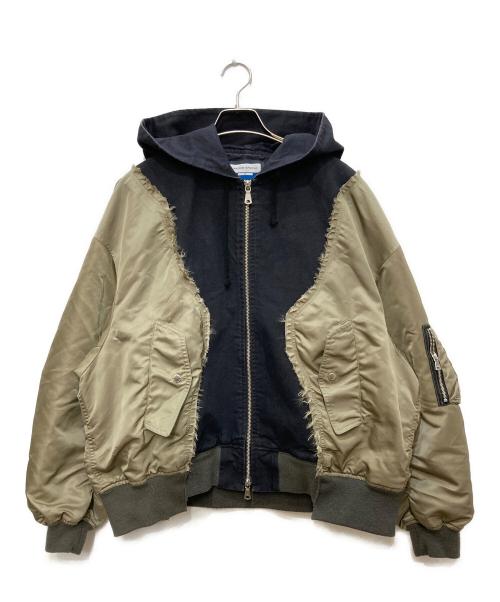 MAISON SPECIAL（メゾンスペシャル）MAISON SPECIAL Different Material Docking Prime-Over Military Blouson/ディファレント・マテリアル・ドッキング・プライムオーバー・ミリタリーブルゾン サイズ:00の古着・服飾アイテム