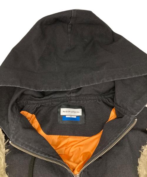 MAISON SPECIAL（メゾンスペシャル）MAISON SPECIAL Different Material Docking Prime-Over Military Blouson/ディファレント・マテリアル・ドッキング・プライムオーバー・ミリタリーブルゾン サイズ:00の古着・服飾アイテム