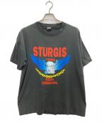 BESTベスト）の古着「バイカーイベントTシャツ」｜ブラック