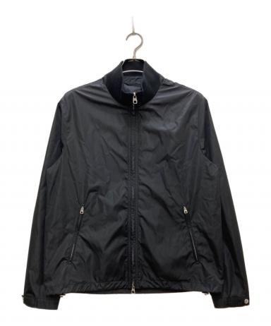 美品DUNHILLダンヒル ブラック ライトハリントンナイロンジャケットＬ 中古・古着通販】dunhill (ダンヒル) スタンドカラーナイロン