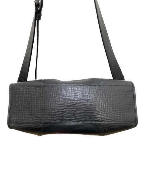 BALLY（バリー）BALLY (バリー) レザーメッセンジャーバッグ ブラックの古着・服飾アイテム