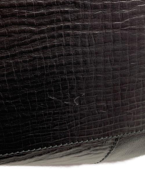 BALLY（バリー）BALLY (バリー) レザーメッセンジャーバッグ ブラックの古着・服飾アイテム