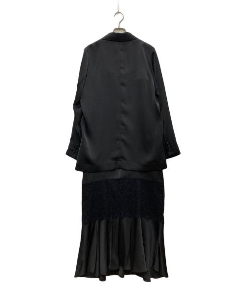 Ameri VINTAGE（アメリヴィンテージ）Ameri VINTAGE (アメリヴィンテージ) ブラックサテンセットアップ ブラック サイズ:Ｓの古着・服飾アイテム