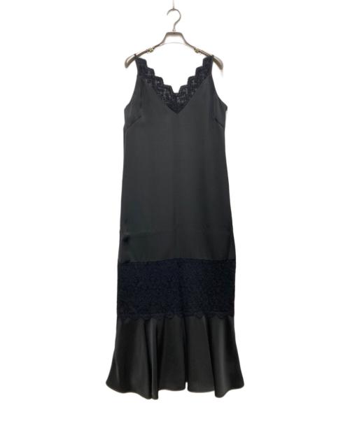 Ameri VINTAGE（アメリヴィンテージ）Ameri VINTAGE (アメリヴィンテージ) ブラックサテンセットアップ ブラック サイズ:Ｓの古着・服飾アイテム