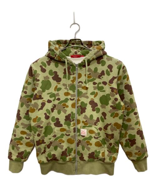 SUPREME（シュプリーム）SUPREME (シュプリーム) THERMAL ZIP UP HOODIE グリーン サイズ:Ｍの古着・服飾アイテム