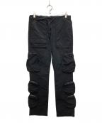 whoisjacovフーズジェイコブ）の古着「mulch pocket cargo pants/マルチ ポケット カーゴ パンツ」｜ブラック