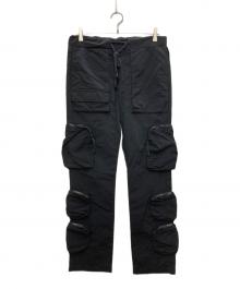 whoisjacov（フーズジェイコブ）の古着「mulch pocket cargo pants/マルチ ポケット カーゴ パンツ」｜ブラック