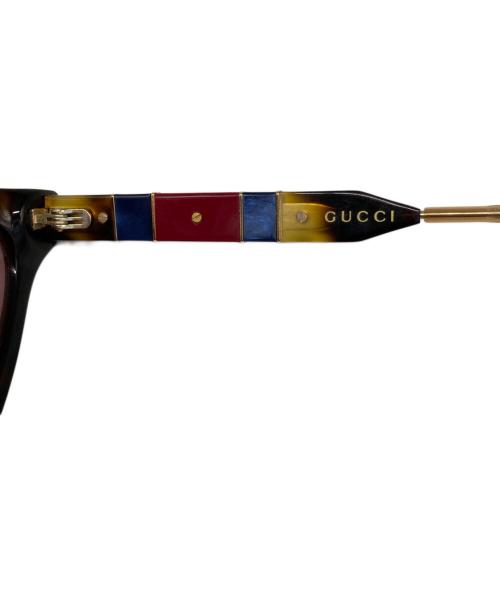 GUCCI（グッチ）GUCCI (グッチ) キャットアイサングラス ブラウン サイズ:55□22-145の古着・服飾アイテム