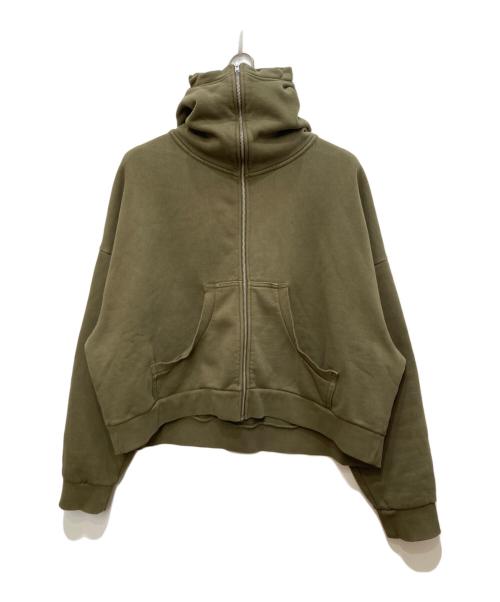 entire studios（エンタイアスタジオ）ENTIRE STUDIOS (エンタイアスタジオ) ジップパーカー オリーブ サイズ:Ｌの古着・服飾アイテム