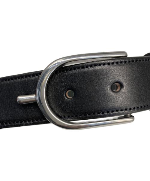 TORY LEATHER（トリーレザー）TORY LEATHER (トリーレザー) Bridle Leather Spur Belt ブラックの古着・服飾アイテム