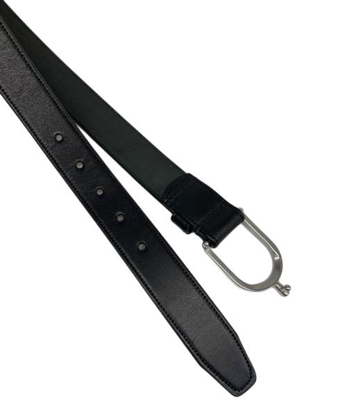 TORY LEATHER（トリーレザー）TORY LEATHER (トリーレザー) Bridle Leather Spur Belt ブラックの古着・服飾アイテム