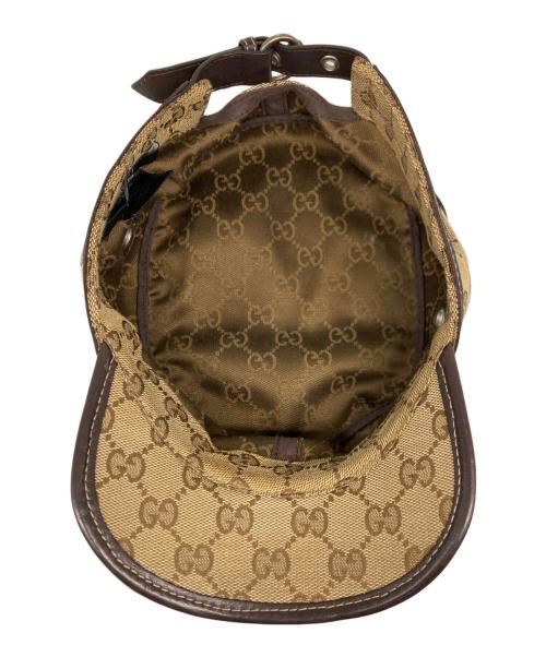 GUCCI（グッチ）GUCCI (グッチ) GGキャンバス ワークキャップ ベージュ サイズ:Mの古着・服飾アイテム