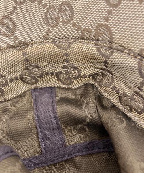 GUCCI（グッチ）GUCCI (グッチ) GGキャンバス ワークキャップ ベージュ サイズ:Mの古着・服飾アイテム