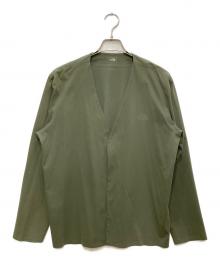 THE NORTH FACE（ザ ノース フェイス）の古着「Tech Lounge Cardigan/テック ラウンジ カーディガン」｜グリーン
