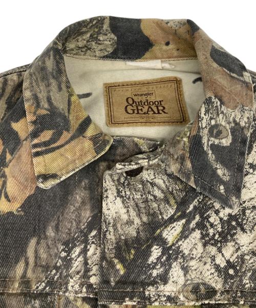 Wrangler（ラングラー）Wrangler (ラングラー) カモフラ柄トラッカージャケット グレー×カーキ サイズ:Lの古着・服飾アイテム