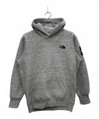 THE NORTH FACEザ ノース フェイス）の古着「スクエアロゴフーディ」｜グレー