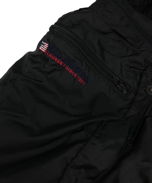 POLO JEANS CO.（ポロジーンズカンパニー）POLO JEANS CO. (ポロジーンズカンパニー) サイドポケットナイロンカーゴパンツ ブラック サイズ:Sの古着・服飾アイテム