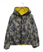 DUVETICAデュベティカ）の古着「リバーシブルジャケット」｜オリーブ×イエロー