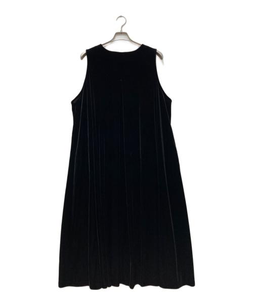 foufou（フーフー ザドレス）foufou (フーフー ザドレス) ノースリーブベロアワンピース ブラック サイズ:1の古着・服飾アイテム
