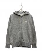 HELLY HANSENヘリーハンセン）の古着「HHロゴフルジップスウェットフーディー」｜グレー