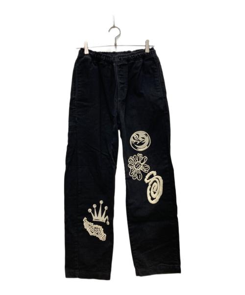 stussy（ステューシー）stussy (ステューシー) NOMA ICON BEACH PANT/ノーマ アイコン ビーチ パンツ ブラック サイズ:ＸＳの古着・服飾アイテム
