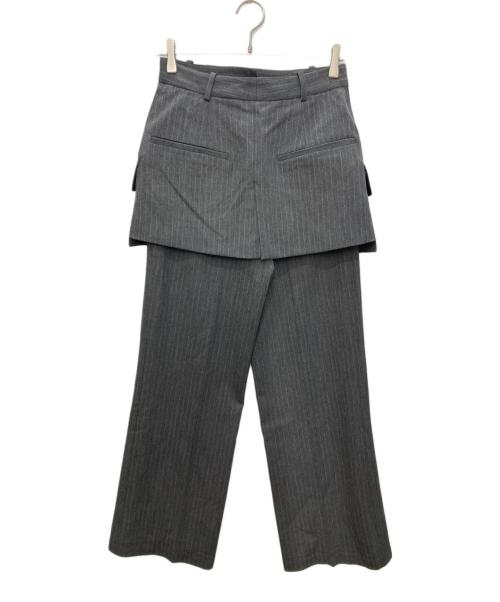 ZARA（ザラ）ZARA (ザラ) MAISON SPECIAL (メゾンスペシャル) スカート オーバーパンツ グレー サイズ:Mの古着・服飾アイテム