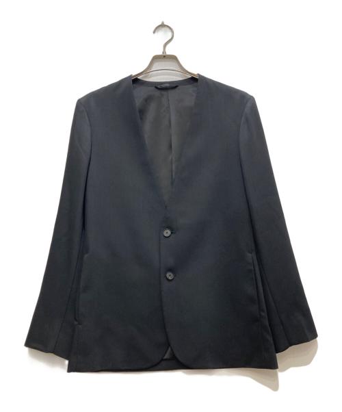 JOSEPH（ジョゼフ）JOSEPH (ジョゼフ) ウーステッドバラシャ ノーカラージャケット ブラック サイズ:46の古着・服飾アイテム