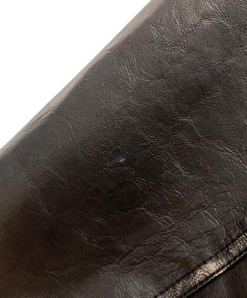 ZARA（ザラ）ZARA (ザラ) グラデーションフェイクレザージャケット ブラック サイズ:Lの古着・服飾アイテム