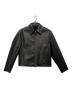 ZARA（ザラ）の古着「グラデーションフェイクレザージャケット」｜ブラック