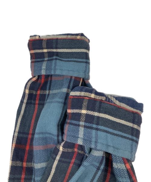 RRL（ダブルアールエル）RRL (ダブルアールエル) フランネルチェックシャツ ブルー サイズ:Ｍの古着・服飾アイテム