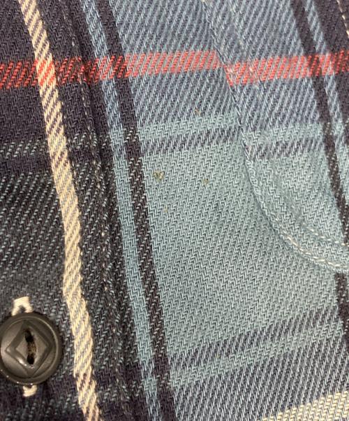 RRL（ダブルアールエル）RRL (ダブルアールエル) フランネルチェックシャツ ブルー サイズ:Ｍの古着・服飾アイテム