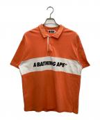 A BATHING APEアベイシングエイプ）の古着「ポロシャツ」｜オレンジ
