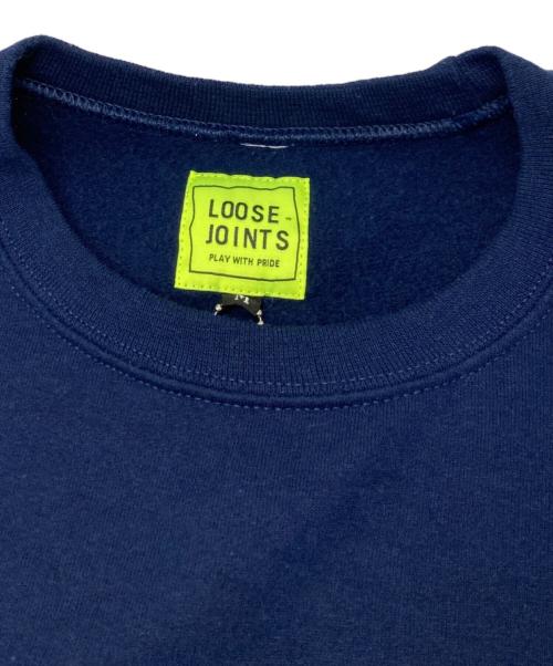 LOOSE JOINTS（ルーズジョインズ）LOOSE JOINTS (ルーズジョインズ) 刺繍スウェット ネイビー サイズ:Ｍの古着・服飾アイテム