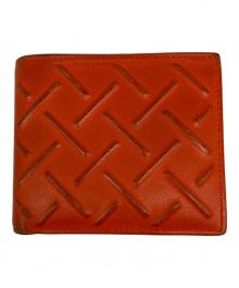 BOTTEGA VENETA（ボッテガベネタ）の古着「2つ折り財布」｜オレンジ