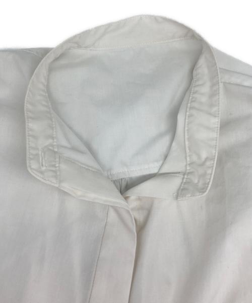 LE PHIL（ル フィル）LE PHIL (ル フィル) ライトタイプライターギャザーブラウス ホワイト サイズ:freeの古着・服飾アイテム