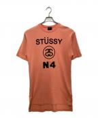 stussyステューシー）の古着「半袖ロングTシャツ」｜オレンジ