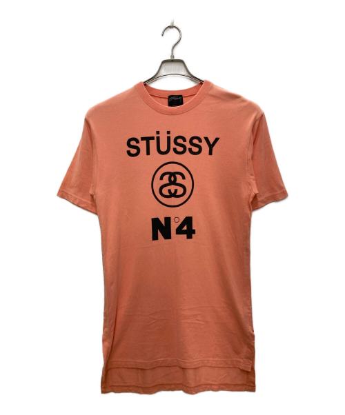 stussy（ステューシー）stussy (ステューシー) 半袖ロングTシャツ オレンジ サイズ:SIZE Sの古着・服飾アイテム
