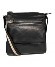 BALLY（バリー）の古着「TREZZINI レザーショルダーバッグ/トレッツィーニ」｜ブラック