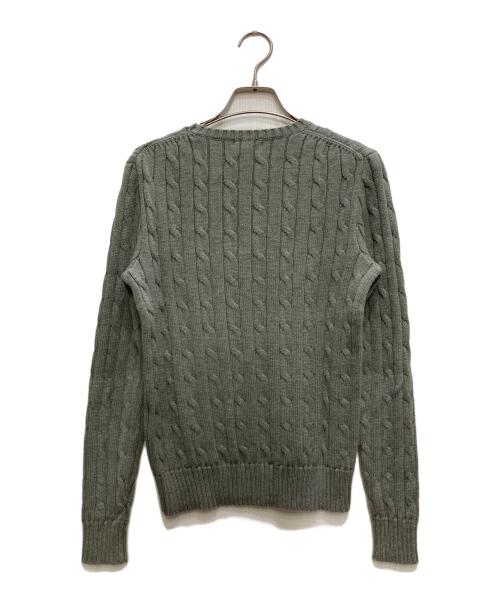 POLO RALPH LAUREN（ポロ・ラルフローレン）POLO RALPH LAUREN (ポロ・ラルフローレン) ケーブルニット グレー サイズ:Ｓの古着・服飾アイテム