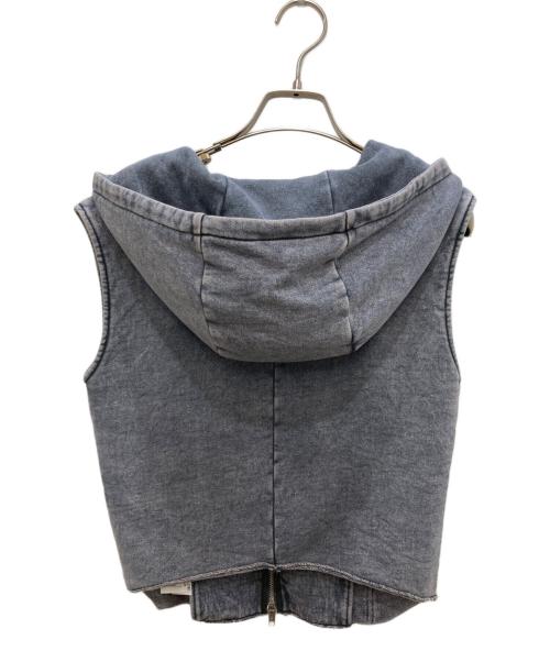 SLY（スライ）SLY (スライ) FRONT ZIP FRILL トップス グレー サイズ:Freeの古着・服飾アイテム