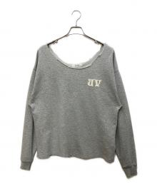 ACLENT（アクレント）の古着「cutoff oneshoulder loose sweat」｜グレー