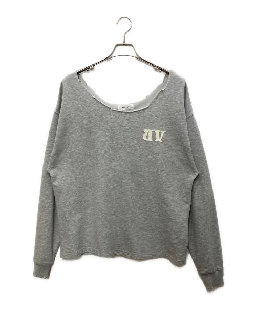 ACLENT（アクレント）ACLENT (アクレント) cutoff oneshoulder loose sweat グレー サイズ:Freeの古着・服飾アイテム