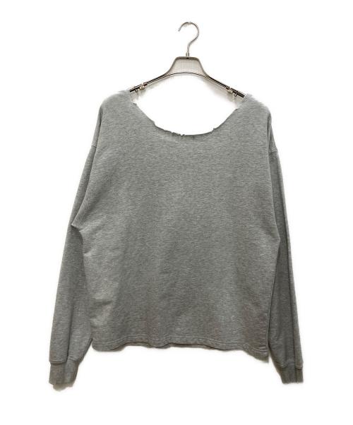 ACLENT（アクレント）ACLENT (アクレント) cutoff oneshoulder loose sweat グレー サイズ:Freeの古着・服飾アイテム