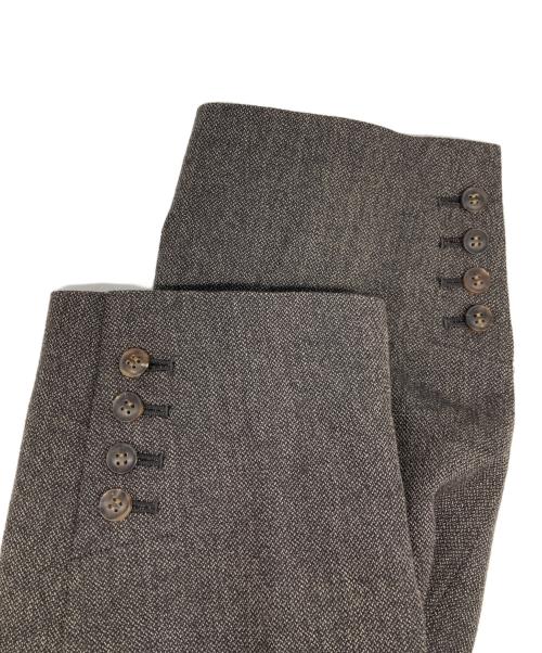 IENA LA BOUCLE（イエナ ラ ブークル）IENA LA BOUCLE (イエナ ラ ブークル) メランジウールカラーレスジャケット ブラウン サイズ:free 未使用品の古着・服飾アイテム