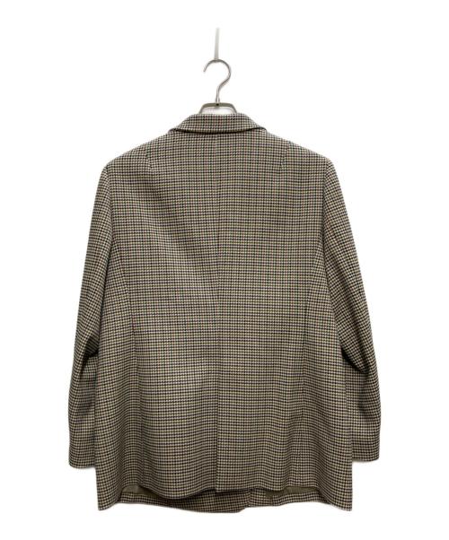 23区（ニジュウサンク）23区 (ニジュウサンク) ライトツイード チェック ジャケット ベージュ サイズ:44 未使用品の古着・服飾アイテム