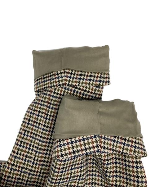 23区（ニジュウサンク）23区 (ニジュウサンク) ライトツイード チェック ジャケット ベージュ サイズ:44 未使用品の古着・服飾アイテム