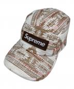 SUPREMEシュプリーム）の古着「WOVEN PATTERN CAMP CAP」｜ベージュ