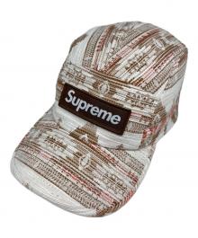 SUPREME（シュプリーム）の古着「WOVEN PATTERN CAMP CAP」｜ベージュ