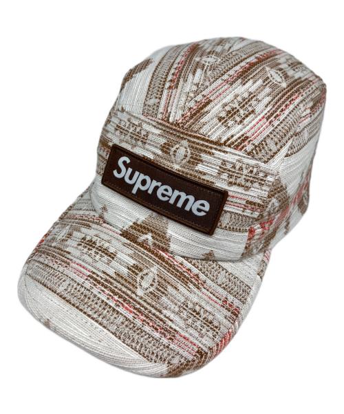 SUPREME（シュプリーム）SUPREME (シュプリーム) WOVEN PATTERN CAMP CAP ベージュ サイズ:表記無しの古着・服飾アイテム